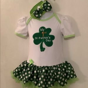 Kirei Sui 1st St. Patrick’s Day onesie. Size Xlg.